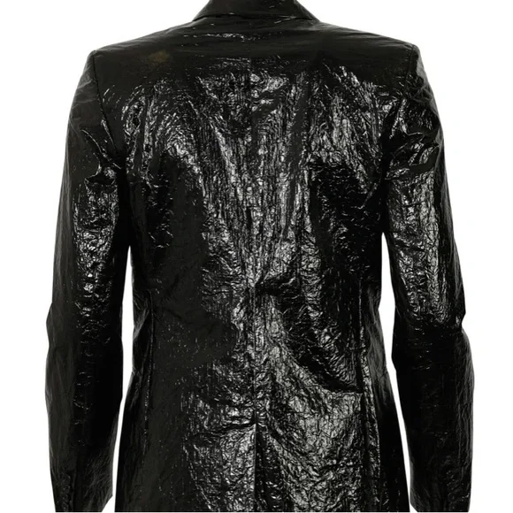 Black shiny  blazer. Women’s Helmut Lang wet-look black jacket/blazer 8 - Picture 10 of 16